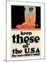 Keep These Off The U.S.A-John Norton-Mounted Art Print