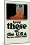 Keep These Off the Usa-null-Mounted Art Print