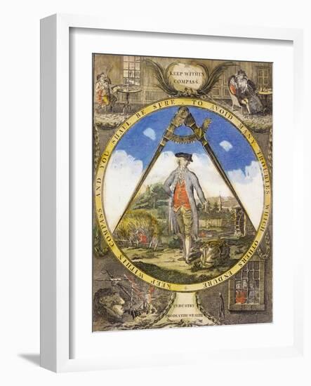 Keep Within the Compass circa 1784-Robert Dighton-Framed Giclee Print