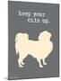 Keep Your Chin Up-Dog is Good-Mounted Art Print