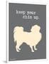 Keep Your Chin Up-Dog is Good-Framed Premium Giclee Print