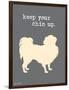 Keep Your Chin Up-Dog is Good-Framed Art Print