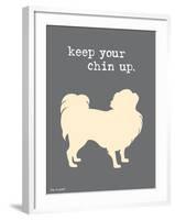 Keep Your Chin Up-Dog is Good-Framed Art Print