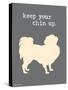 Keep Your Chin Up-Dog is Good-Stretched Canvas