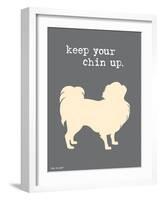 Keep Your Chin Up-Dog is Good-Framed Art Print