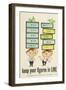 Keep Your Figures in Line-Ray. Campbell-Rogers-Framed Art Print