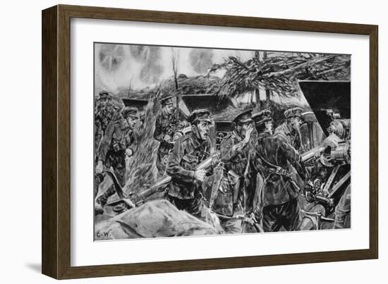 Keep your mouths open!' from 'The Illustrated War News', 1916-Richard Caton Woodville-Framed Giclee Print