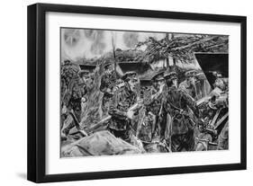 Keep your mouths open!' from 'The Illustrated War News', 1916-Richard Caton Woodville-Framed Giclee Print