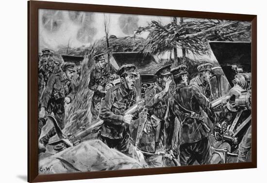 Keep your mouths open!' from 'The Illustrated War News', 1916-Richard Caton Woodville-Framed Giclee Print