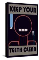 Keep Your Teeth Clean-null-Stretched Canvas