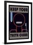 Keep Your Teeth Clean-null-Framed Art Print