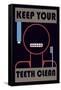 Keep Your Teeth Clean-null-Framed Stretched Canvas