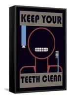 Keep Your Teeth Clean-null-Framed Stretched Canvas