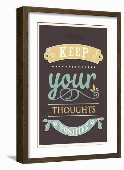Keep Your Thoughts-null-Framed Art Print