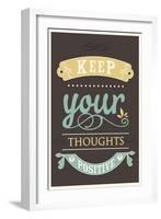 Keep Your Thoughts-null-Framed Art Print