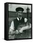 Keeper G. Blore Holding a Wallaby at London Zoo, October 1920-Frederick William Bond-Framed Stretched Canvas