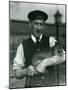 Keeper G. Blore Holding a Wallaby at London Zoo, October 1920-Frederick William Bond-Mounted Photographic Print