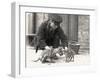 Keeper, H. Warwick, with a Tiger Cub and a Peccary, Taken at Zsl London Zoo, May 1914-Frederick William Bond-Framed Photographic Print