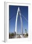 Keeper of the Plains Footbridge, Arkansas River, Wichita, Kansas, USA-Walter Bibikow-Framed Photographic Print