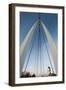 Keeper of the Plains Footbridge, Arkansas River, Wichita, Kansas, USA-Walter Bibikow-Framed Photographic Print