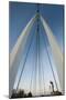 Keeper of the Plains Footbridge, Arkansas River, Wichita, Kansas, USA-Walter Bibikow-Mounted Photographic Print