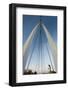 Keeper of the Plains Footbridge, Arkansas River, Wichita, Kansas, USA-Walter Bibikow-Framed Photographic Print