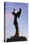 Keeper of the Plains Statue, Wichita, Kansas, USA-Walter Bibikow-Stretched Canvas