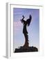 Keeper of the Plains Statue, Wichita, Kansas, USA-Walter Bibikow-Framed Photographic Print