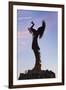 Keeper of the Plains Statue, Wichita, Kansas, USA-Walter Bibikow-Framed Photographic Print