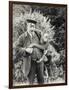 Keeper Z. Rodwell Holding Young Orangutan at London Zoo, October 1913-Frederick William Bond-Framed Photographic Print