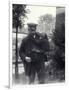 Keeper Z. Rodwell Holding Young Orangutan at London Zoo, October 1913-Frederick William Bond-Framed Photographic Print