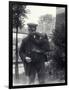 Keeper Z. Rodwell Holding Young Orangutan at London Zoo, October 1913-Frederick William Bond-Framed Photographic Print