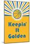 Keepin' It Golden-null-Mounted Poster