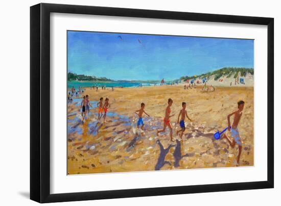 Keeping Fit, Wells Next the Sea-Andrew Macara-Framed Giclee Print