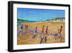 Keeping Fit, Wells Next the Sea-Andrew Macara-Framed Giclee Print