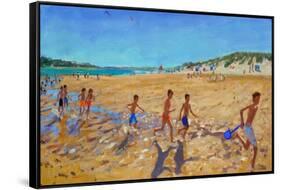 Keeping Fit, Wells Next the Sea-Andrew Macara-Framed Stretched Canvas