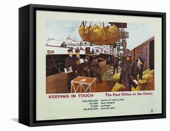 Keeping in Touch - the Post Office at the Docks-S Lee-Framed Stretched Canvas