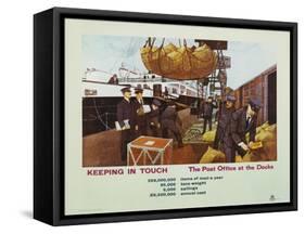 Keeping in Touch - the Post Office at the Docks-S Lee-Framed Stretched Canvas