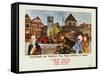 Keeping in Touch - the Post Office in Town-S Lee-Framed Stretched Canvas