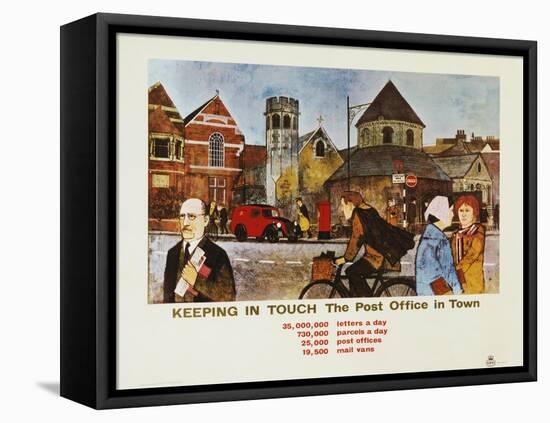 Keeping in Touch - the Post Office in Town-S Lee-Framed Stretched Canvas