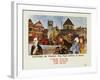 Keeping in Touch - the Post Office in Town-S Lee-Framed Art Print