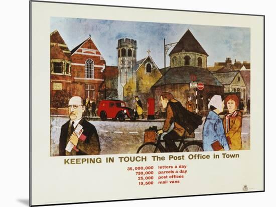 Keeping in Touch - the Post Office in Town-S Lee-Mounted Art Print