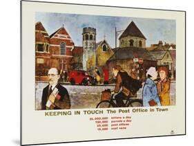 Keeping in Touch - the Post Office in Town-S Lee-Mounted Art Print