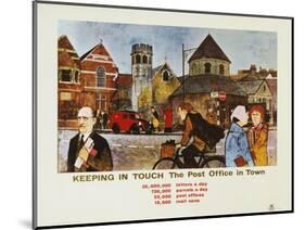 Keeping in Touch - the Post Office in Town-S Lee-Mounted Art Print