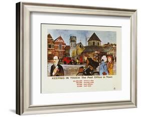 Keeping in Touch - the Post Office in Town-S Lee-Framed Art Print