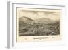 Keeseville, New York - Panoramic Map-Lantern Press-Framed Art Print