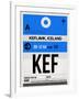 KEF Keflavik Luggage Tag I-NaxArt-Framed Art Print