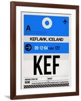 KEF Keflavik Luggage Tag I-NaxArt-Framed Art Print