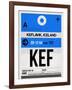 KEF Keflavik Luggage Tag I-NaxArt-Framed Art Print