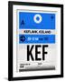 KEF Keflavik Luggage Tag I-NaxArt-Framed Art Print